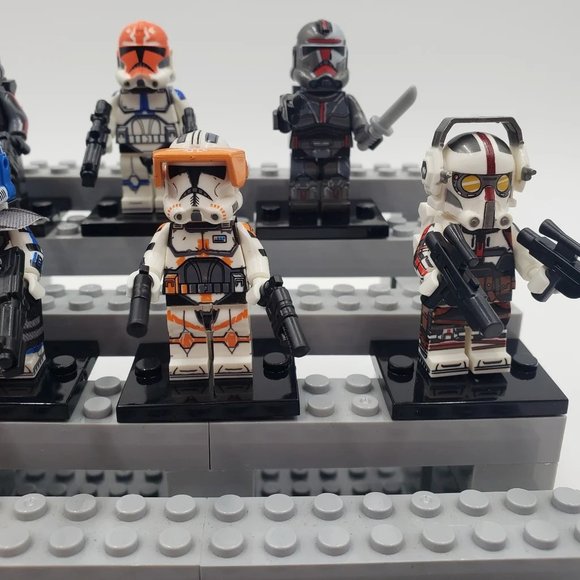 8 Star Wars The Bad Batch Custom Minifigures, Mini Figures - Picture 3 of 10